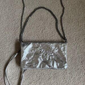 Zara Silver Metallic Bag